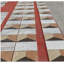 Marbre 12 x 24 Waterjet, or blanc, rouge, gris, 4 couleurs, marbre naturel, pour le sol et le mur, carrelage en marbre poli, pierre naturelle, marbre véritable, marbre véritable, 1 boîte chaque motif, 2 pièces