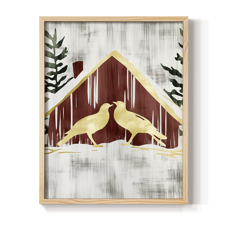 Reproduction encadrée - bois massif, Naturel, H 11 po x l 9 po