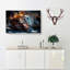 Tiger in the Shade in Abstract - Wrapped Canvas-55303132