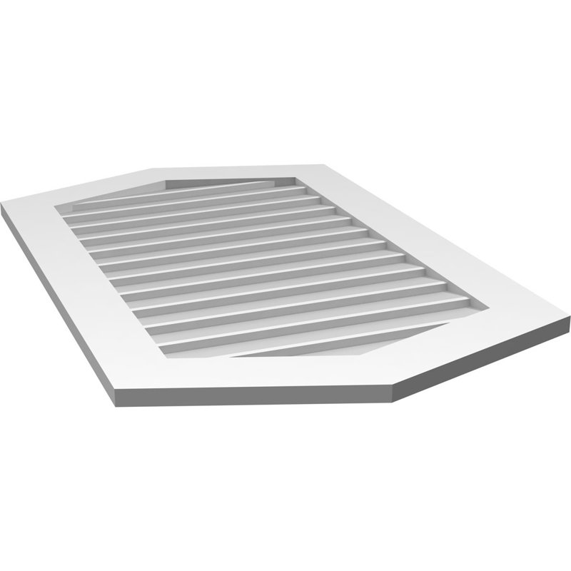 Ventilé vertical à pignon vertical 4/12 po, H 42 po x l 26 po x P 1 po