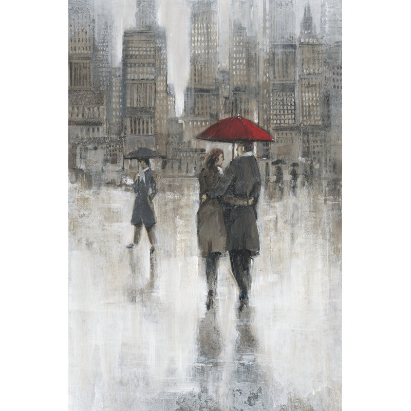 Rain in The City II by Timothy O' Toole - Painting, Wrapped Canvas, 30cm H x 20cm W