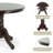 3 Piece Dining Table Set, 2 Solid Wood Yumiko Chairs w Rolf Round Dining Table, Kitchen Set for Two, Dining Room Set-120850770