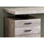 Bureau de bureau moderne de 48 po l - Construction en métal stratifié beige taupe et métal 78,82 lb avec rangement-1343350845