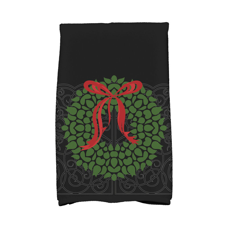 Sheatown Hand Towel, Black/Green/Red