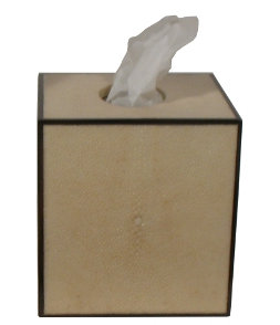 Shagreen Real Shagreen (Stingray) Tissue Holder