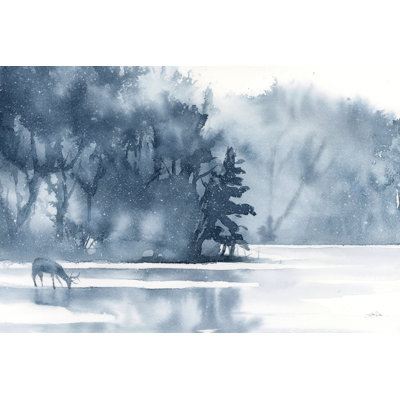Lac d'hiver - imprimé