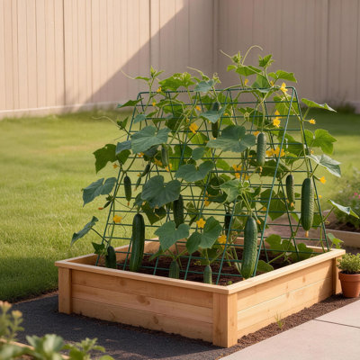 0.4cm H x 90cm W Steel Trellis