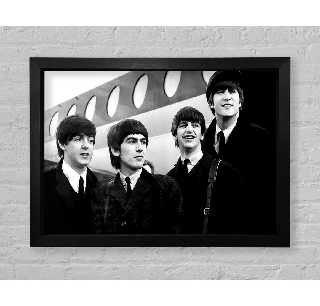 The Beatles Just Landed - Einzelne Bilderrahmen Kunstdrucke