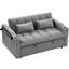 Lit pliable en velours gris, dossier et port réglables pour plus de facilité (velours gris gris, utilisation pratique)