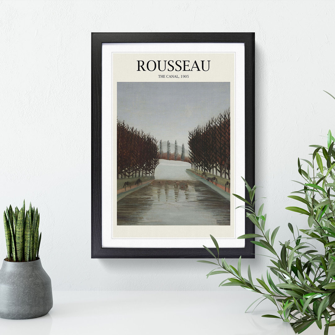The Canal by Henri Rousseau - Picture Frame Painting