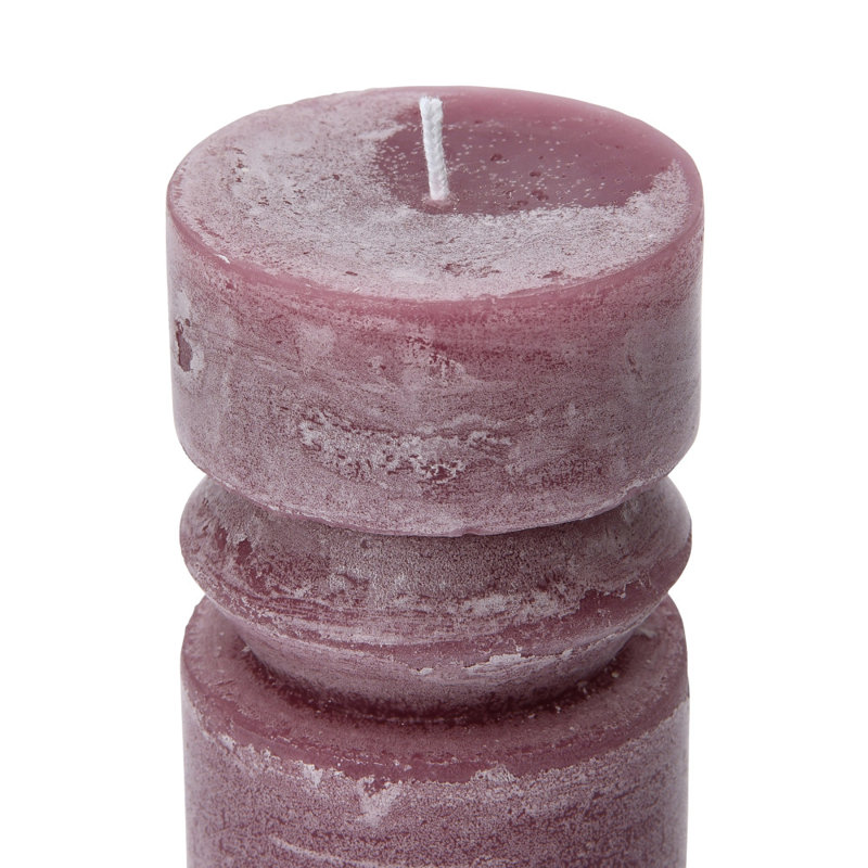 Bougie totem non parfumée, Mauve