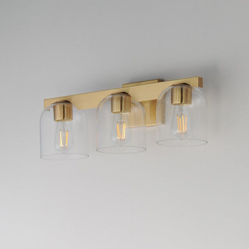 Scoop-Bath Vanity, Natural Aged Brass