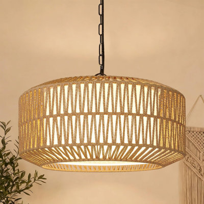 9"-52" Height Adjustable Farmhouse Chandelier Light Fixture