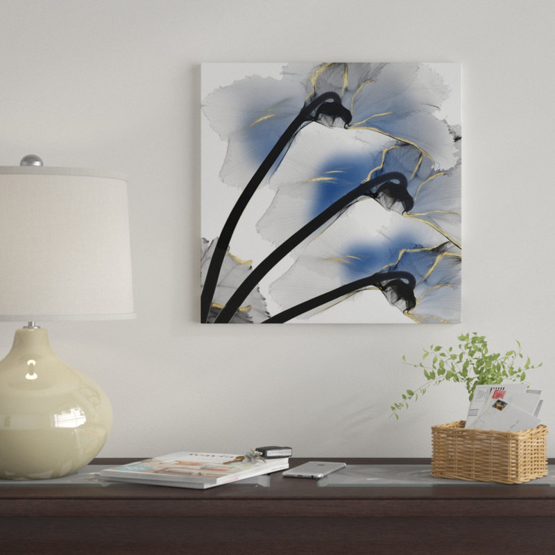 «Lustre Cyclamen I» par Albert Koestier, reproduction sur toile tendue sur châssis, H 12 po x l 12 po x P 0,75 po