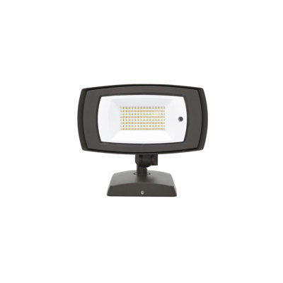 Projecteur de sécurité à DEL avec fixation murale - 15 W - 1 500 lumens - 5CCT réglable avec télécommande - 120 V - Finition bronze - Éclairage de sécurité extérieur
