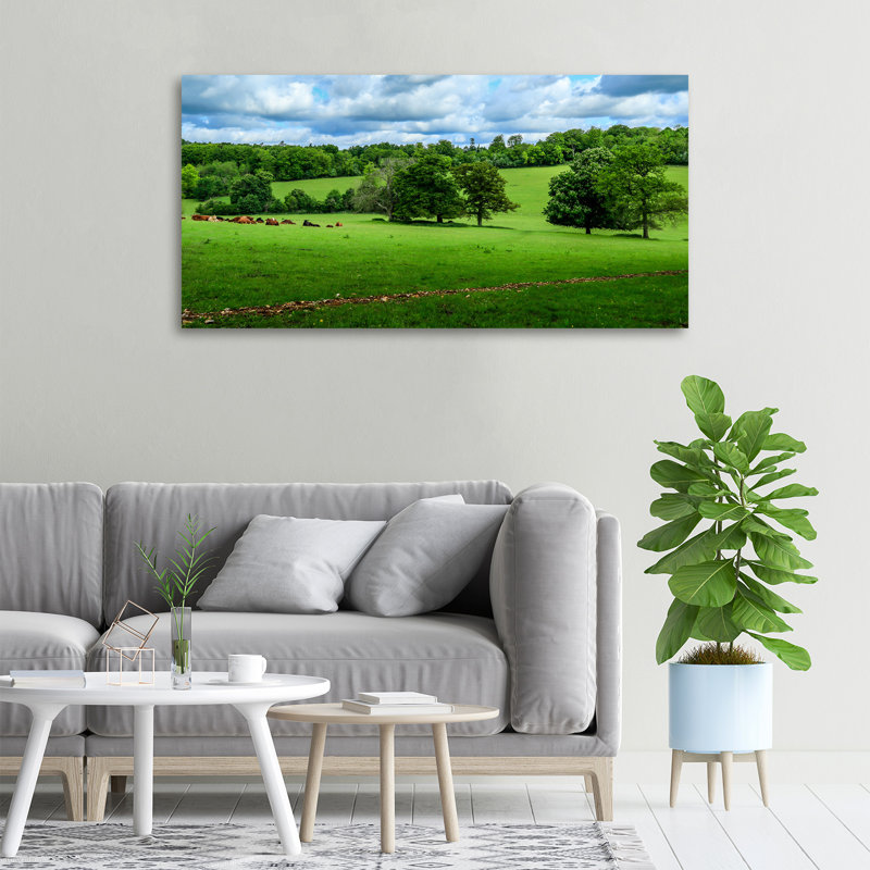 Green Hills - Wrapped Canvas Print