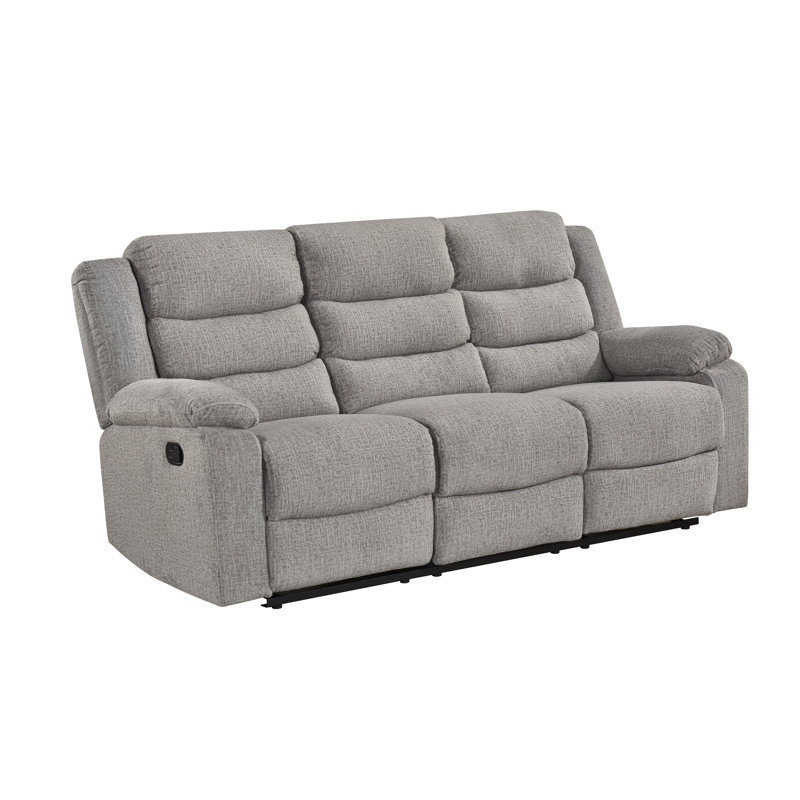 Canapé double inclinable, brun-gris, Brown-Grey