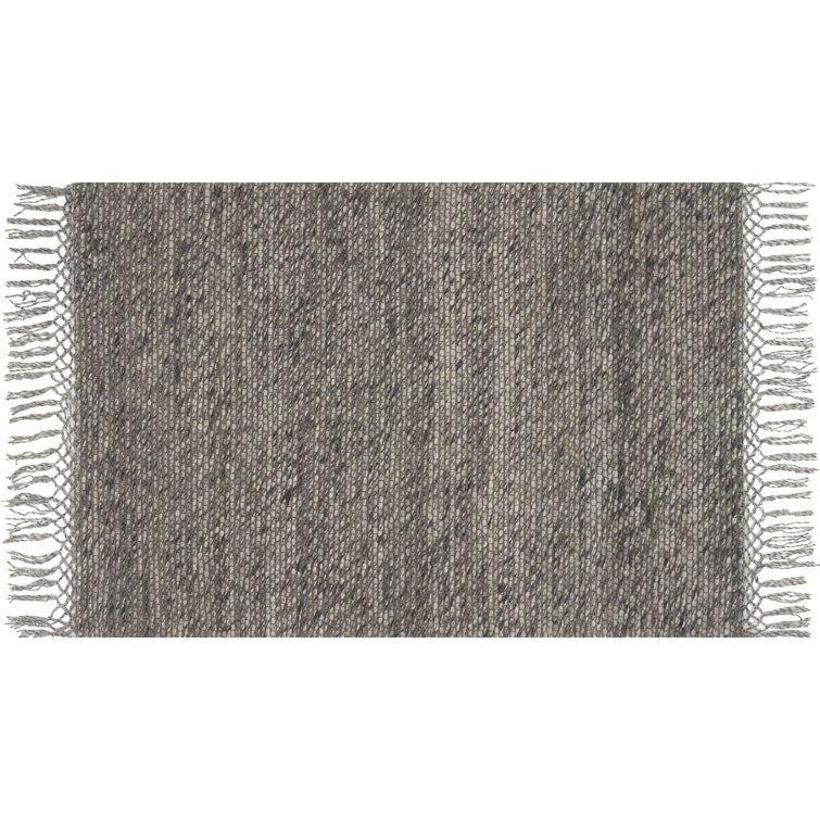 Tapis gris tissé à la main