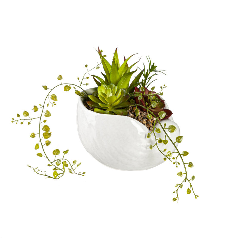Plante grasse artificielle 7,87 po en pot