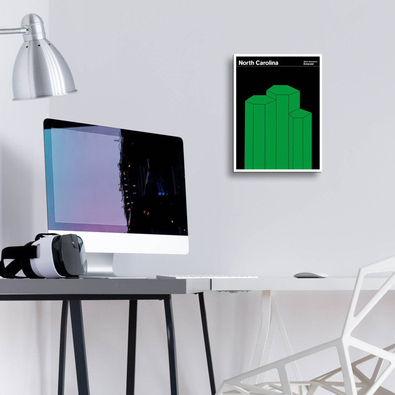 "State Posters NC" par Print Collection, H 16 po x l 12 po