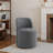 Upholstered Modern Dark Gray Polyester Blend Side Dining Chair-721396108