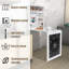 Bureau convertible flottant avec huche