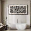 Grande impression sur toile encadrée, reproduction florale abstraite pour un décor minimaliste moderne-119328884-119328886