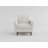 Lucian 35.5" Modern & Contemporary Accent Chair with Textured Fabric Upholstery, Tufted Chair Back, Brown Solid Wood Legs