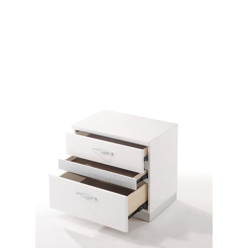 Table d'appoint de bureau compacte blanche avec rangement - pratique et attrayante