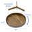 Gourmet Basics By Mikasa Wood Lazy Susan With Galvanized Band Round