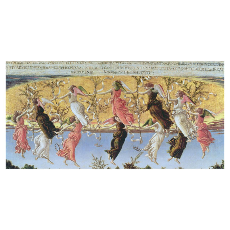 Mystic Nativité (détail) par Sandro Botticelli - Estampe numérique, H 32 po x l 40 po