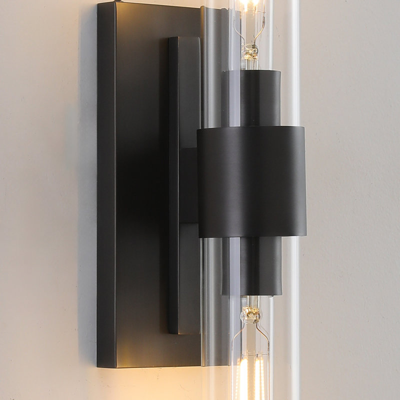 Tyahna Solid Brass Armed Sconce, Matte Black