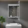 Cynethia Surface/Recessed Mount Medicine Cabinet with Mirror and 3 Adjustable Shelves, Rounded Edge, LED Lighting, Fog-free