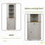 Grande armoire de coin 68 "