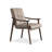 Coffee Solid back side Chair(Set of 2)