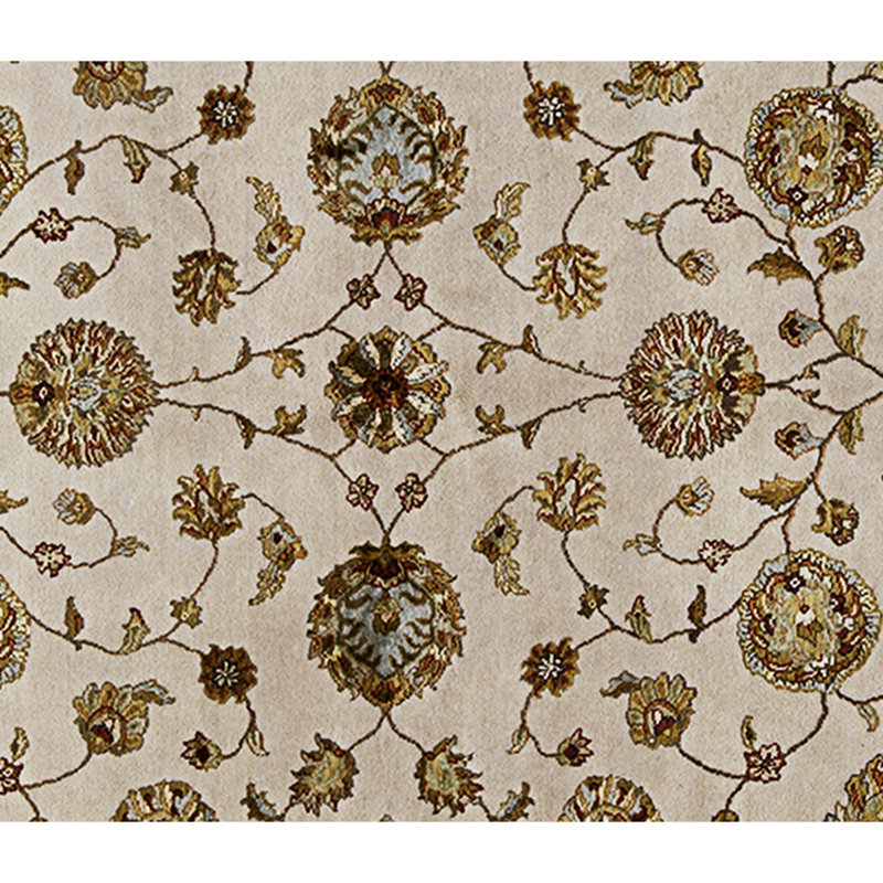 Handmade Silk and Wool Area Rug