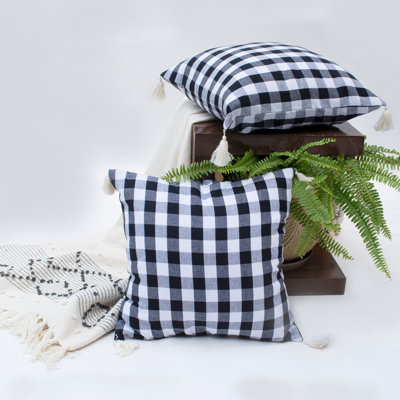 Farmhouse Tassels Cotton Pillow Cover