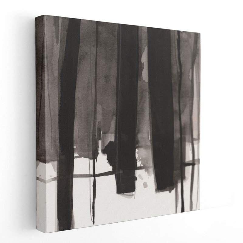Pier Post Arrangement I Black and White - reproduction d'art sur toile, H 20 po x l 20 po