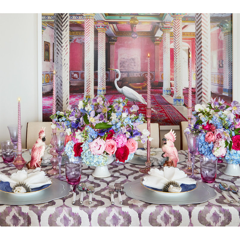 Tailored Placemat, Iridescent/Silver