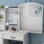 Meuble-lavabo élégant avec lumières et table