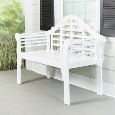 48" W Lutyens Eucalyptus Wood Garden Bench