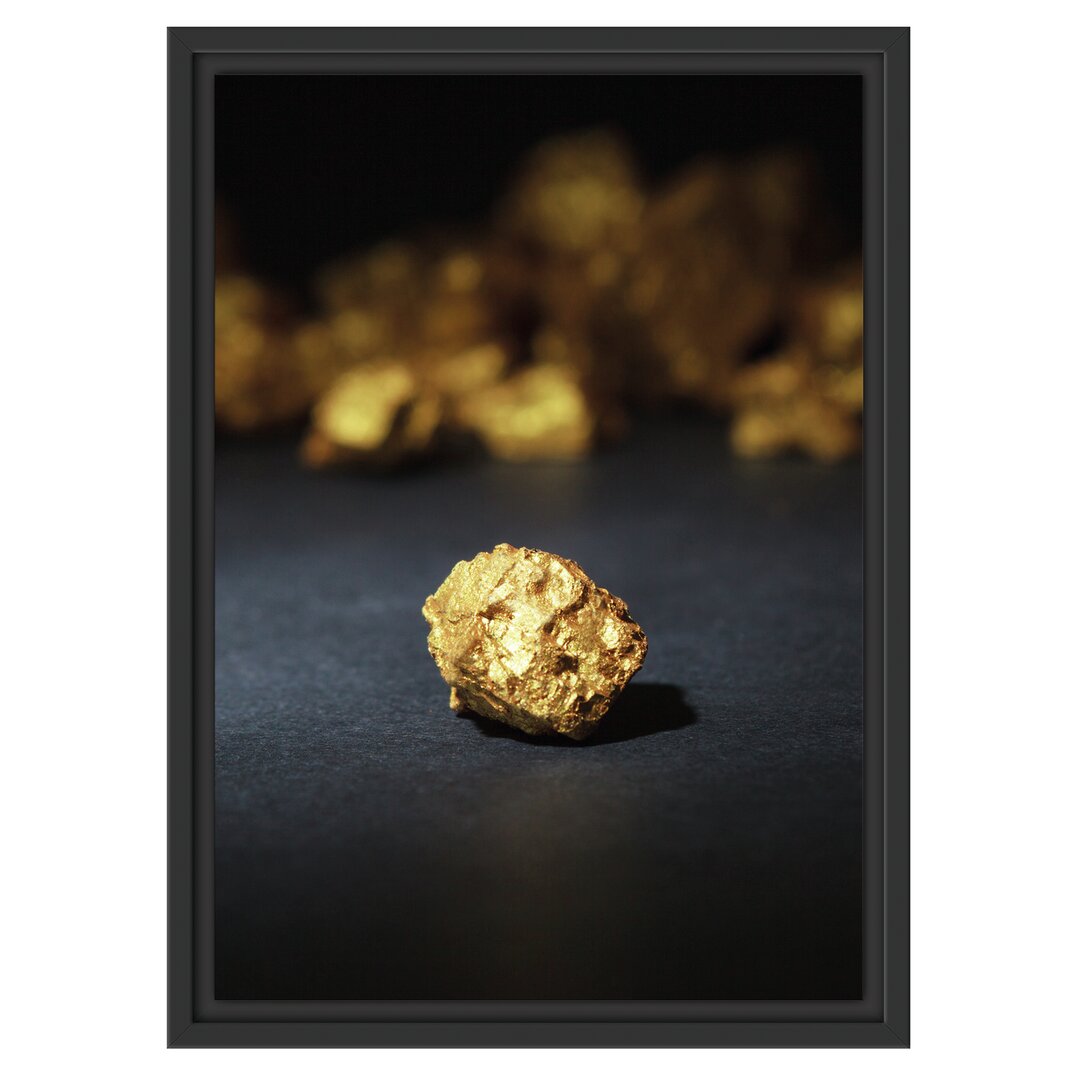 Gerahmtes Wandbild Goldnugget