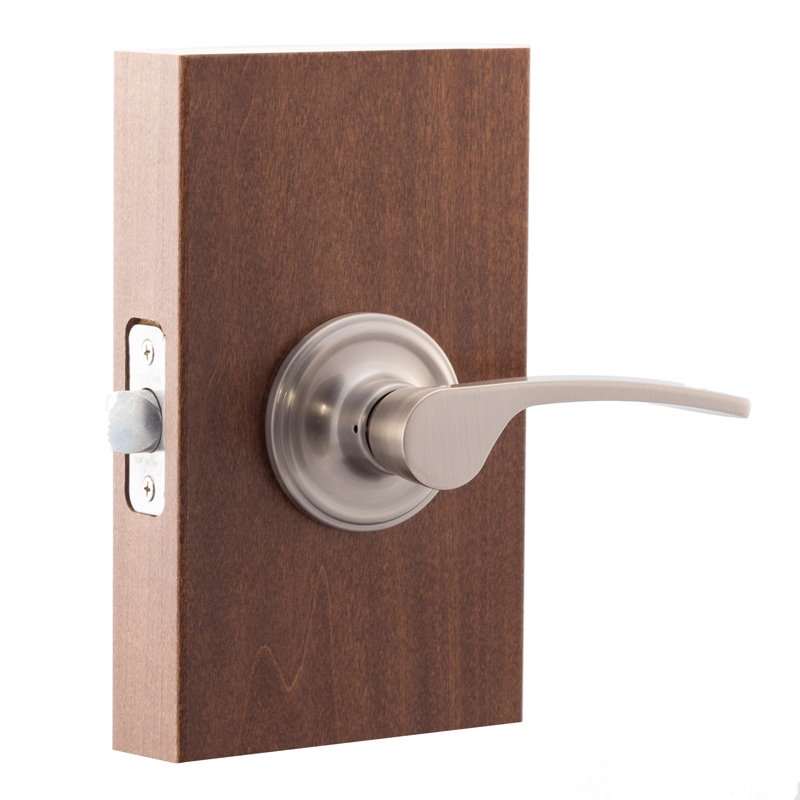 Poignée de porte résidentielle de style scandinave, Acier inoxydable satiné