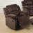 Motion Recliner Chair 1pc Rocker Recliner Couch Living Room Furniture Padded Suede Metal Reclining-1878216741