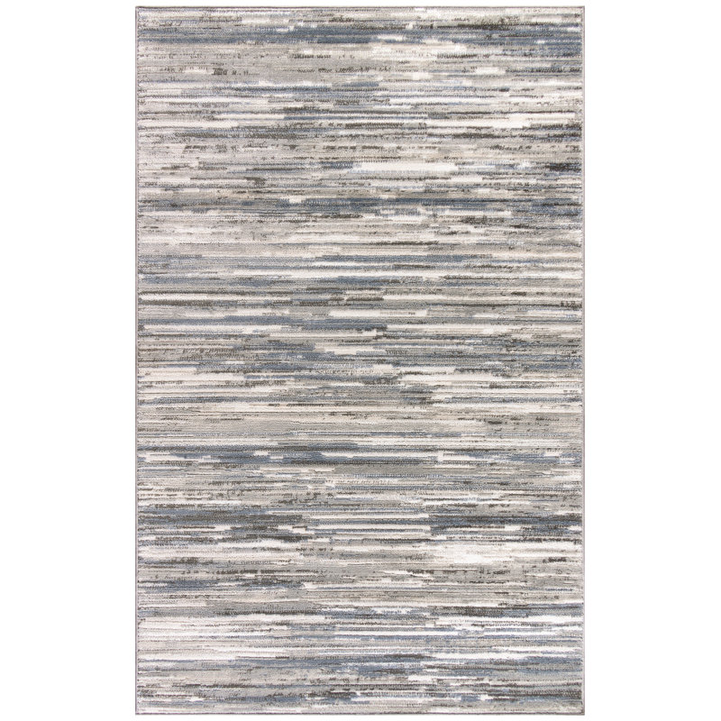 Abstract Indoor Rug, Rectangle 3'11" x 5'11"