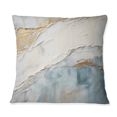 Coussin Minimalisme - Vague beige et grise - Horizon II