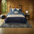Elegant Navy Cal King Bedding Set, Polyester, Transitional Home Style