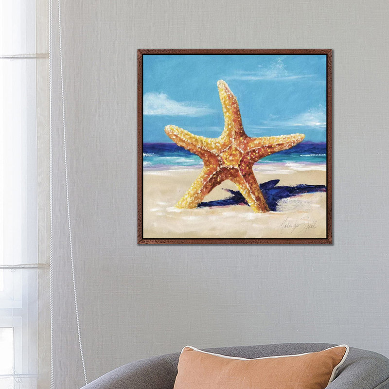 Star 1 Piece Wall Art on Canvas, 66.04 cm H x 66.04 cm W, Classic Wood Framed
