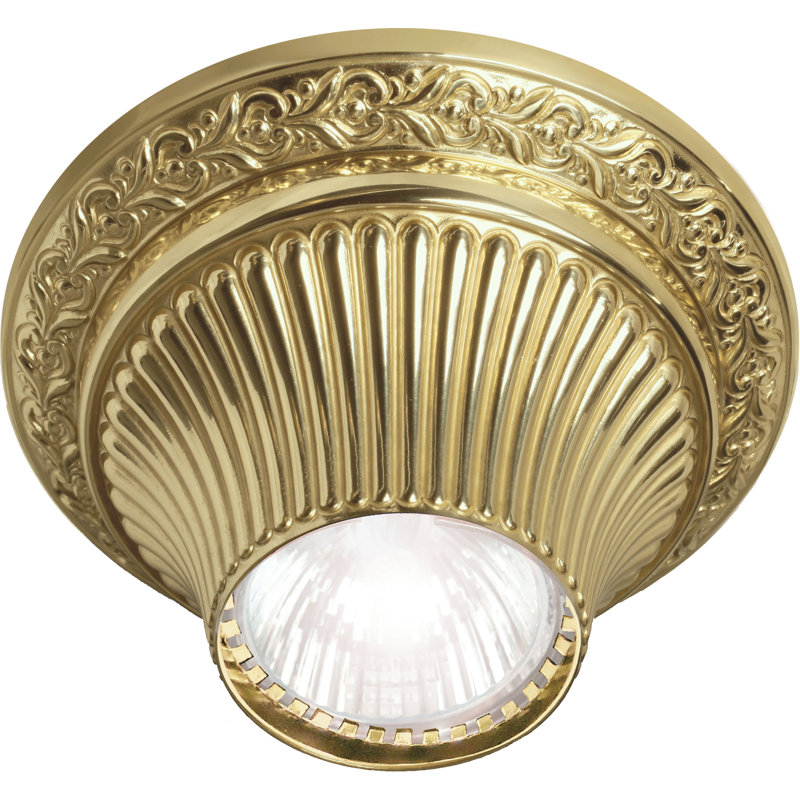 Franke LED Semi Flush Mount, Bright Gold