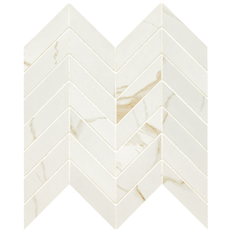 Ardena 12 in. x 15 in. Matte Porcelain Marble Look Floor and Wall Tile, Vena